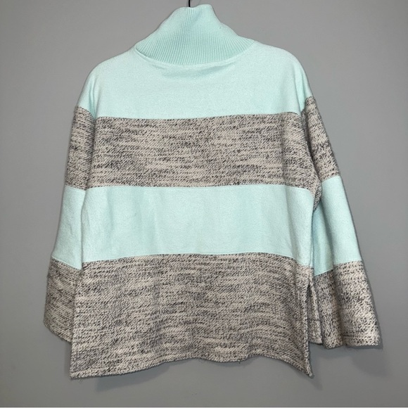 Daily Practice By Anthropologie Oversized Striped Turtleneck Sweater - Picture 4 of 4